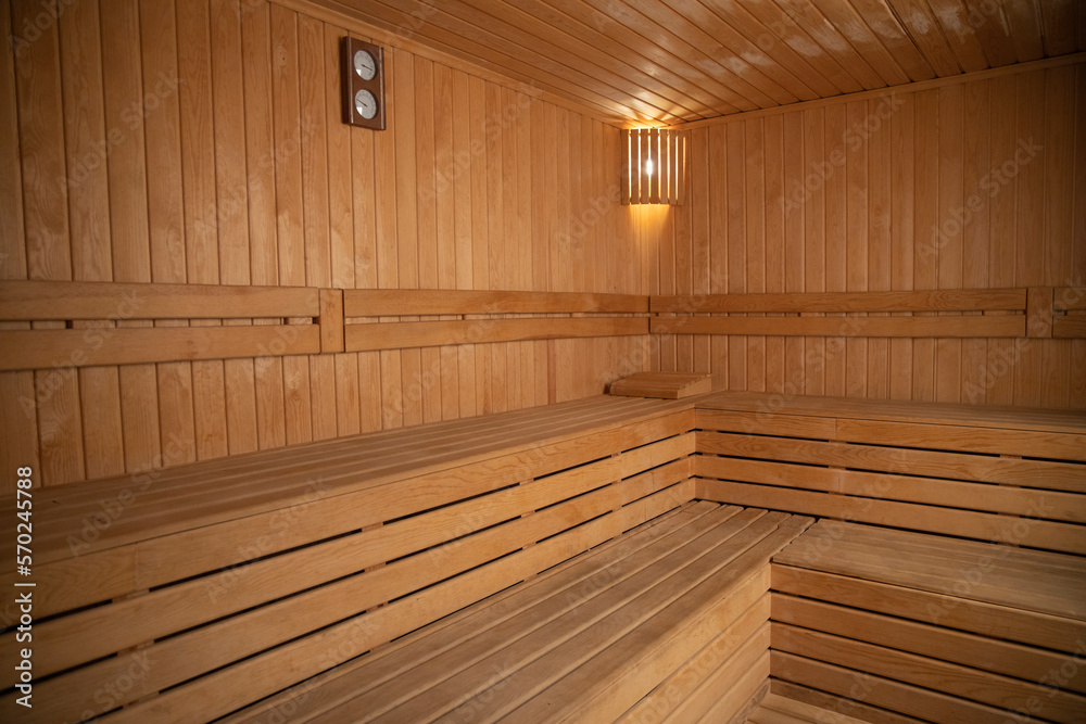 wooden sauna of a resort wooden sauna of a resort