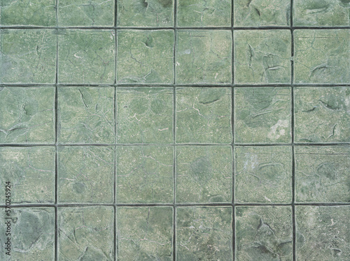 Abstract block green marble floor or wall texture background 