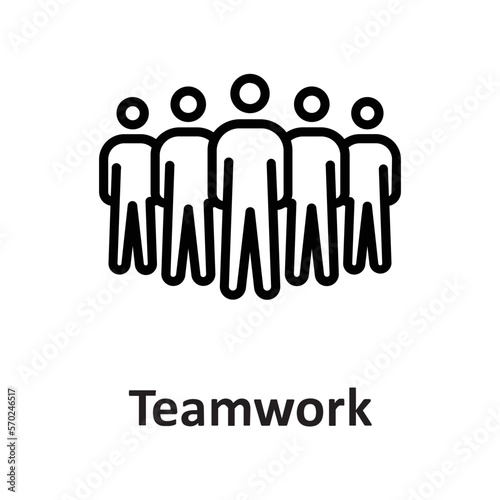 Collaboration, group Vector Icon