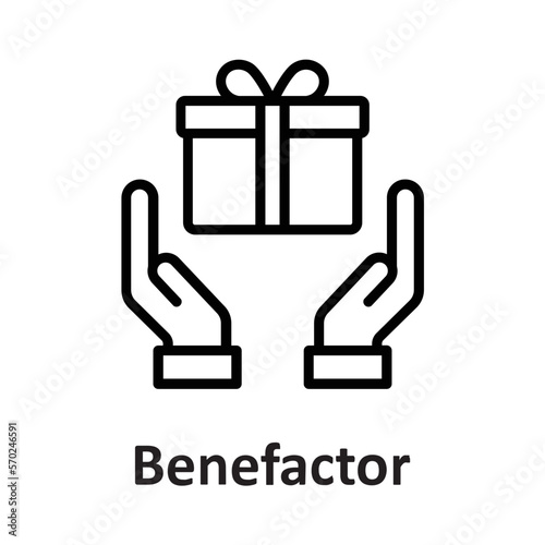 Altruism, benefactor Vector Icon

