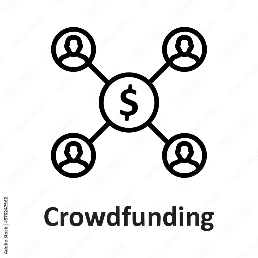 Crowdfunding, dollar Vector Icon
Crowdfunding, dollar Vector Icon