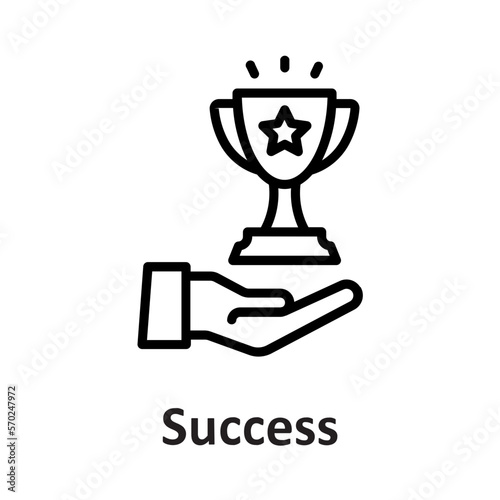 Award, long term success Vector Icon