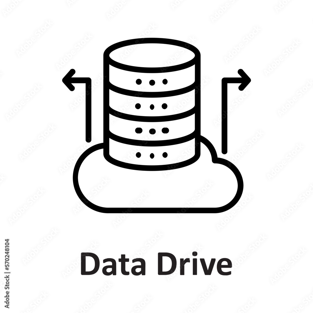 Big data, data drive Vector Icon
Big data, data drive Vector Icon