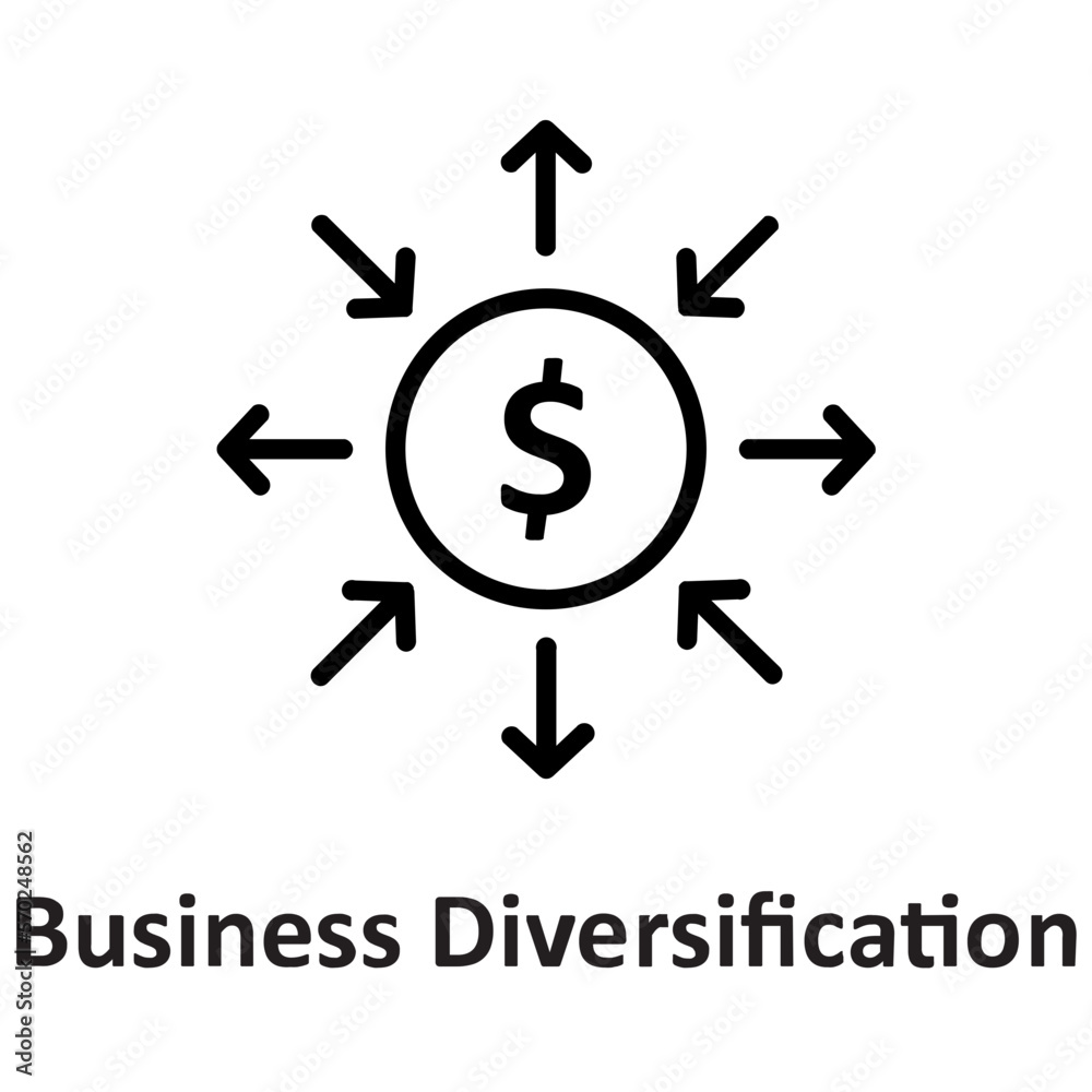 Business diversification, corporate Vector Icon
Business diversification, corporate Vector Icon
