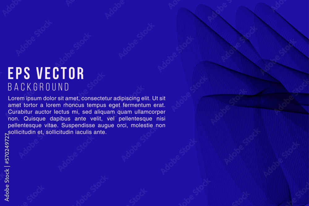 Abstract dark blue curve background with copy space for white text. Modern template design for cover, brochure, web banner and magazine. Abstract dark blue curve background with copy space for white text. Modern template design for cover, brochure, web banner and magazine.