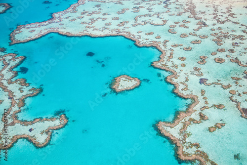 Great Barrier Reef with the Heart Reef