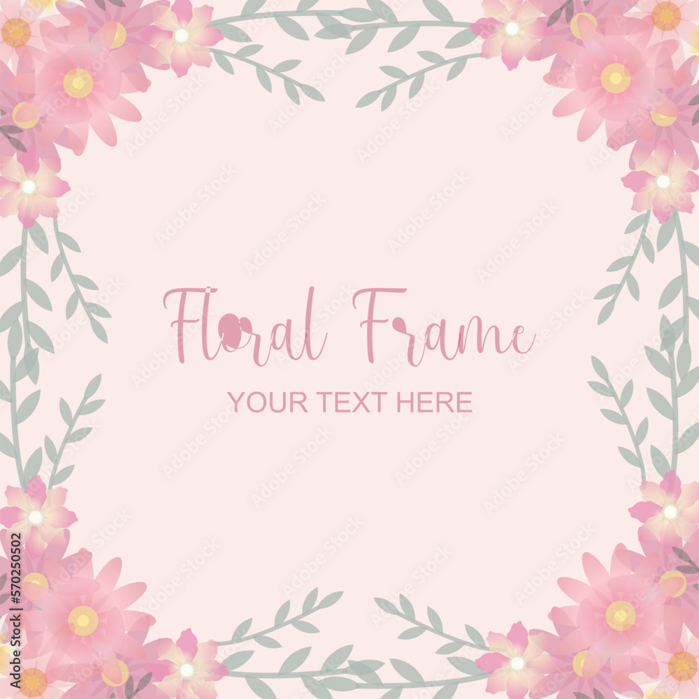 Floral Frame Background