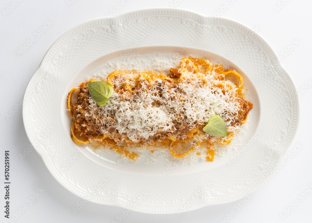 italian pasta with various sauces on a plate italian pasta with various sauces on a plate