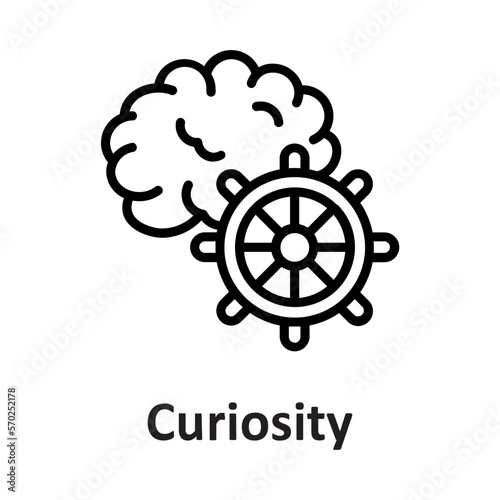 Brainstorming, curiosity Vector Icon

