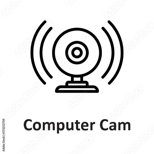 Webcam, cam Vector Icon

