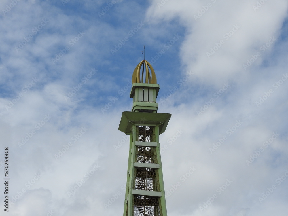 Banjarbaru great mosque tower top
