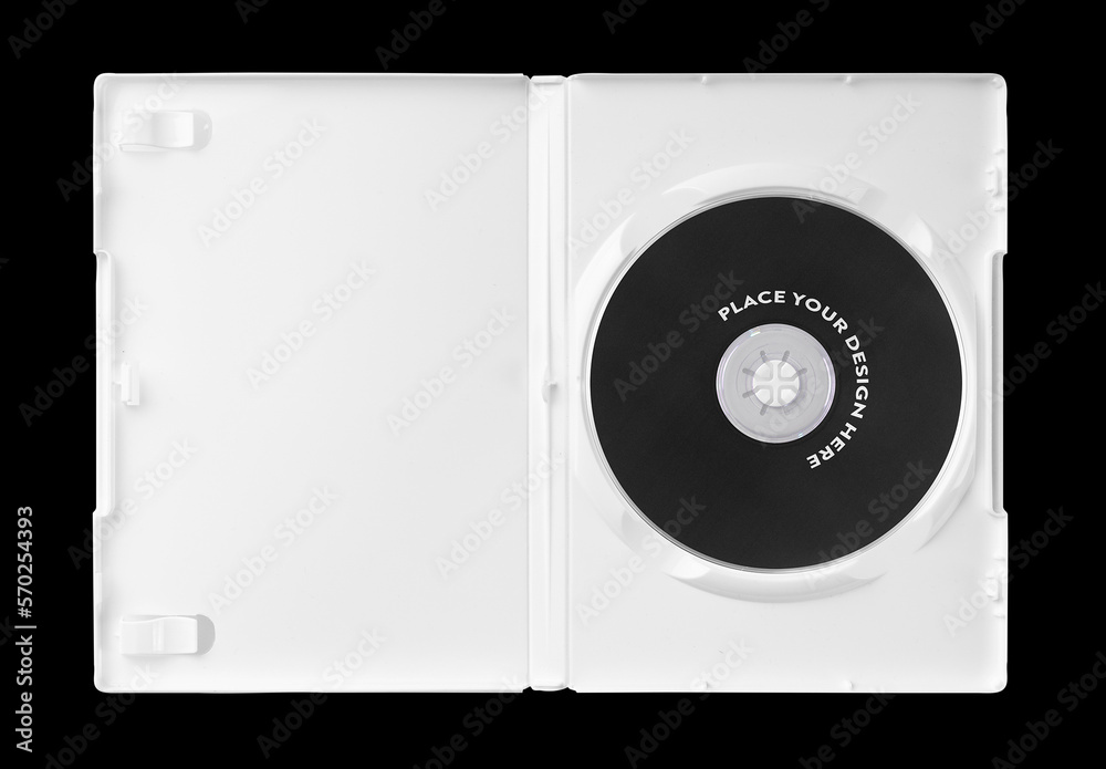 Console Game Disc DVD Cover Case Mockup Template Stock Template Adobe