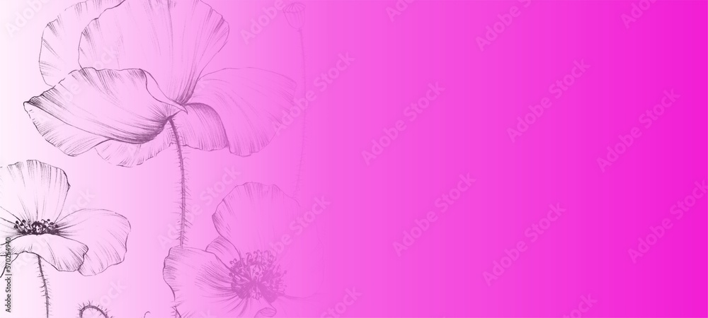 Floral background with gradient! Floral background with gradient!
