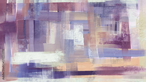 Fototapeta Naklejka Na Ścianę i Meble -  Purple oil painting on canvas. Acrylic art, artistic texture. Paint doubs and smears grungy background, hand painted pattern