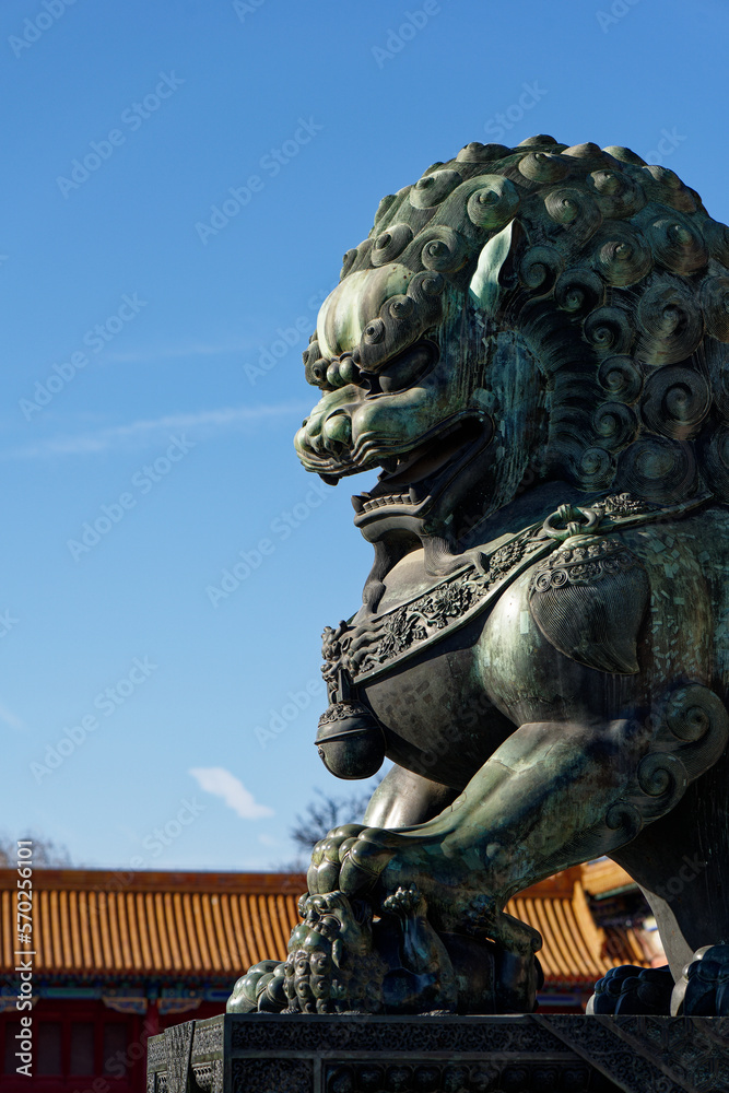 Fototapeta premium 23.01.02.The Forbidden City in Beijing, China, in a sunny day of new year.
