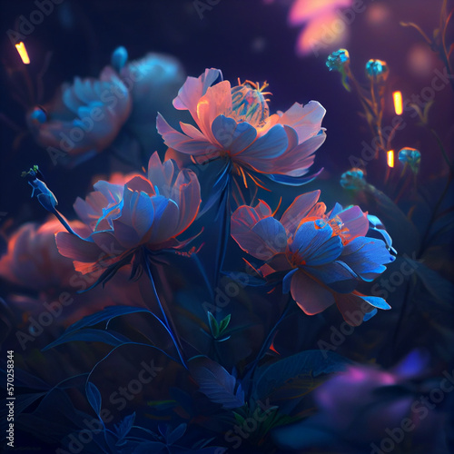 fabulous peonies in a magical garden © Dmytro Titov