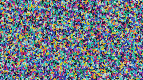 Stunning multicolor abstract angular geometric pattern on a solid background