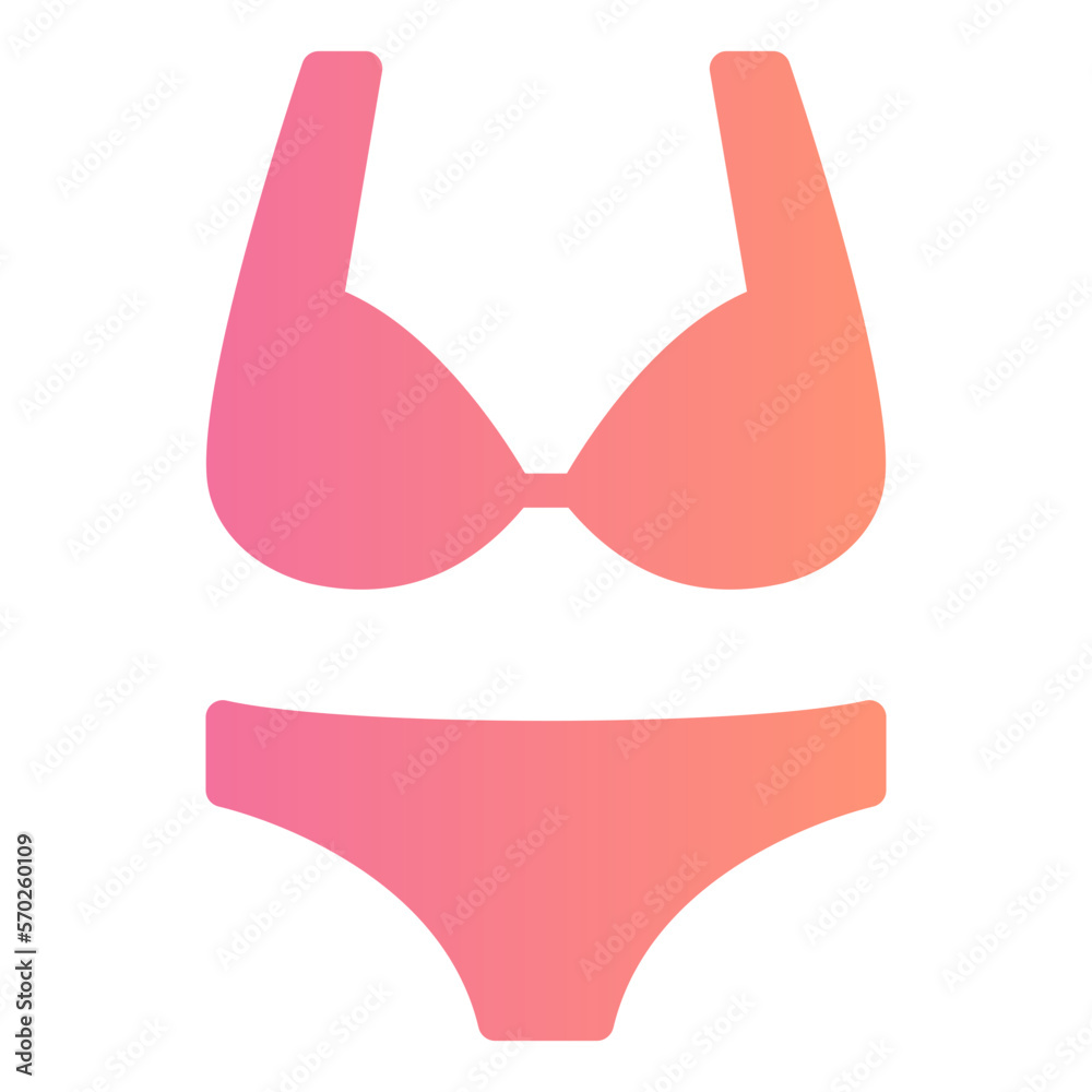 bikini gradient icon bikini gradient icon