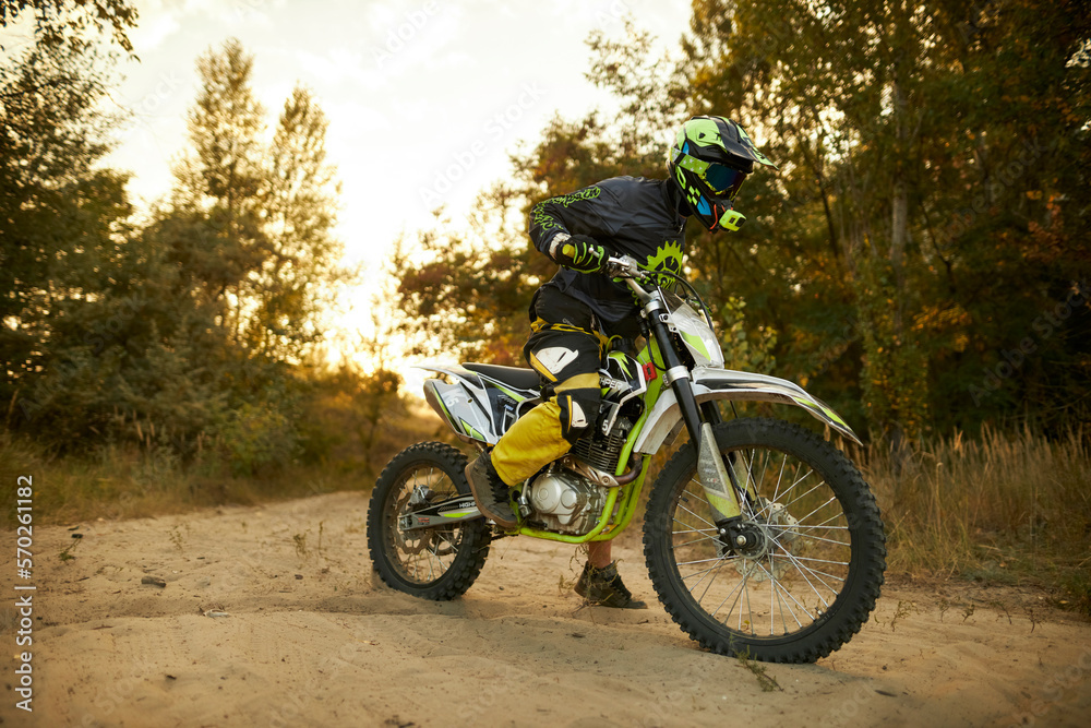 enduro motorbike riding