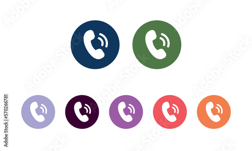 Phone call icon. Phone icon in trendy flat style