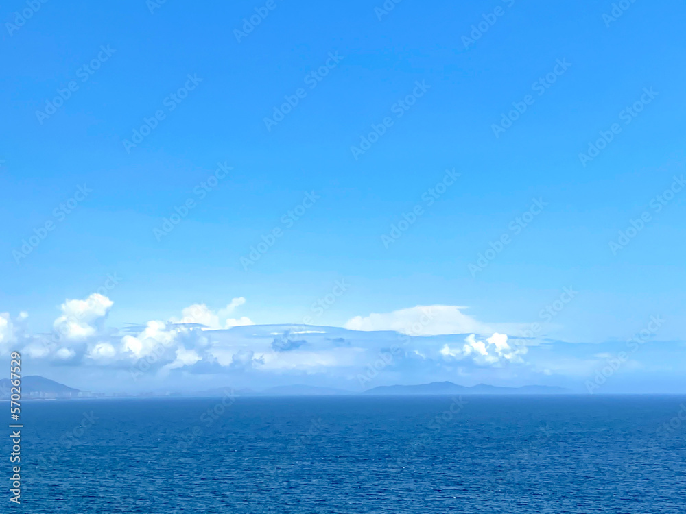 The beautiful sea level of Hainan Island, China The beautiful sea level of Hainan Island, China