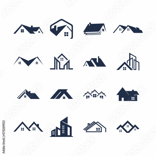 Set of real estate icons Free Vector