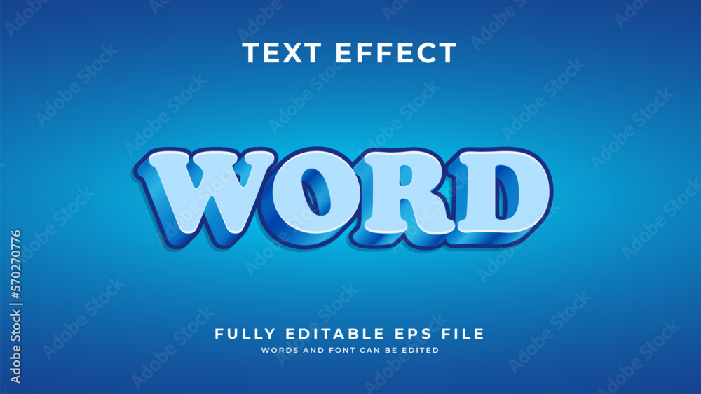 Word text effect Word text effect