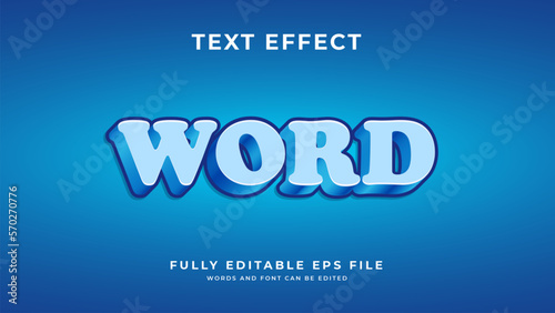 Word text effect