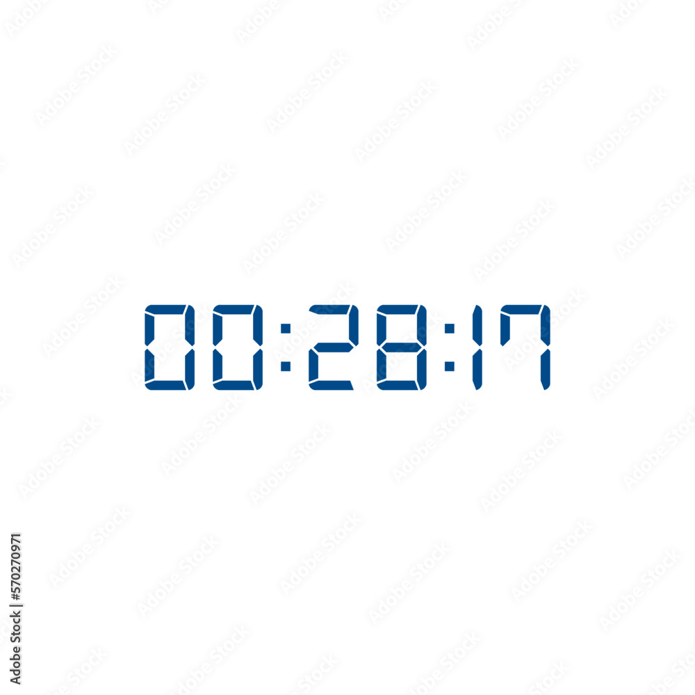 Digital clock icon vector design illustration. Digital clock icon vector design illustration.