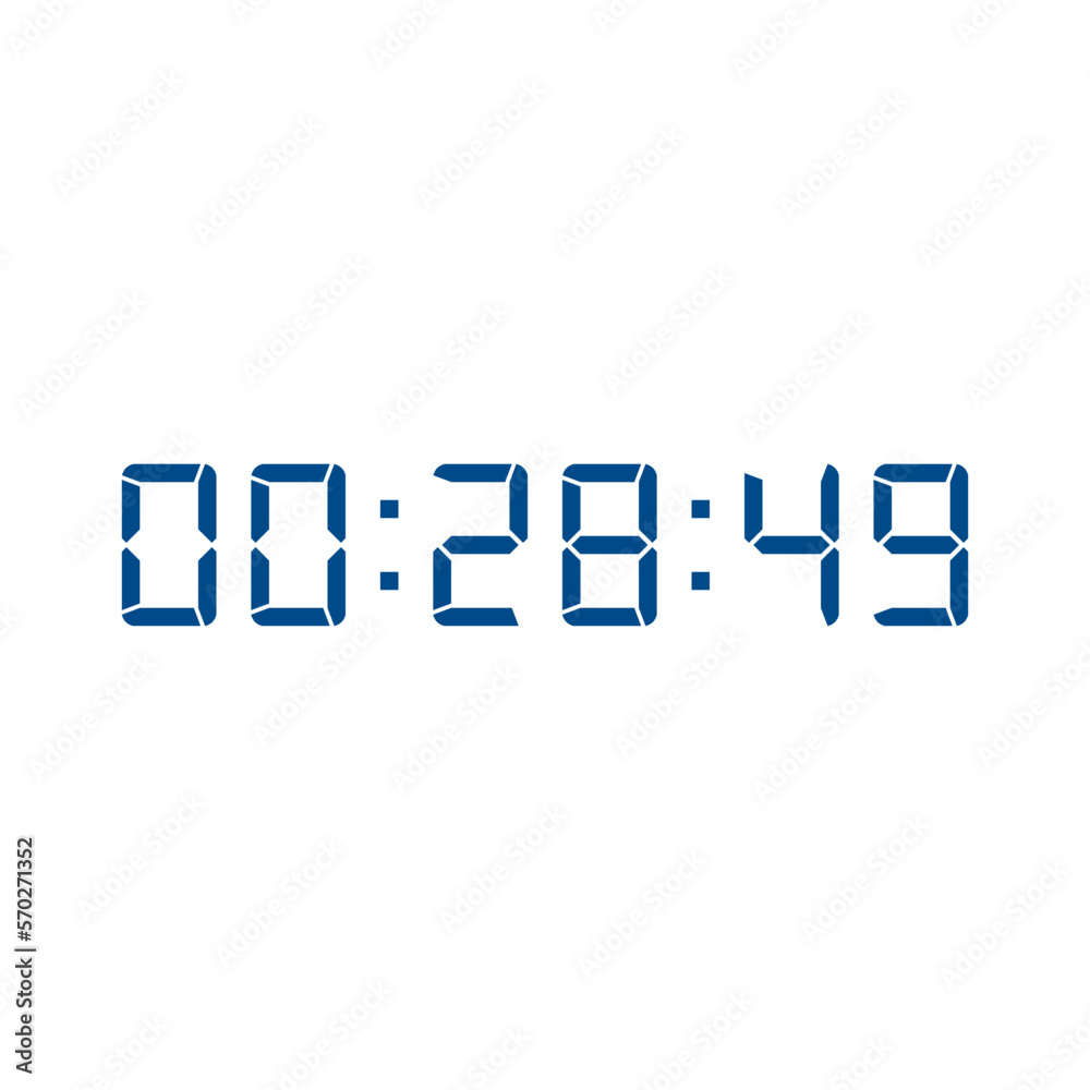 Digital clock icon vector design illustration. Digital clock icon vector design illustration.