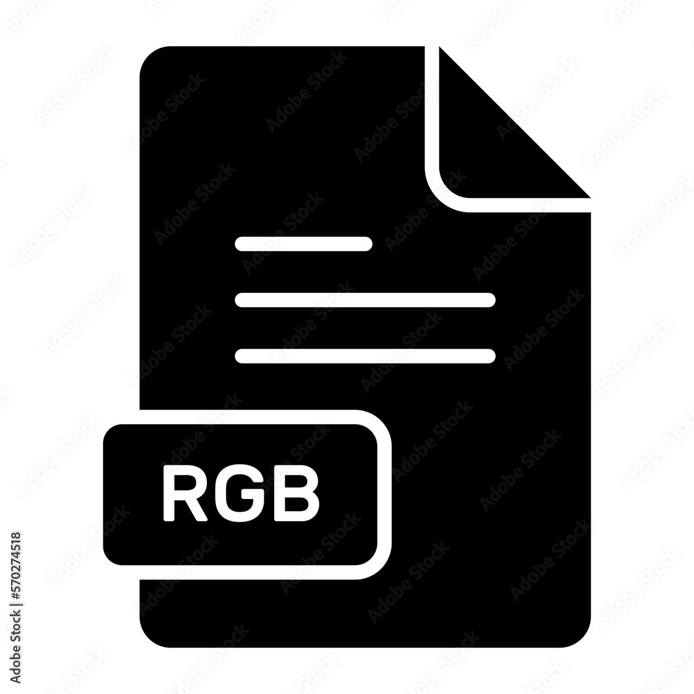 An amazing vector icon of RGB file, editable design An amazing vector icon of RGB file, editable design