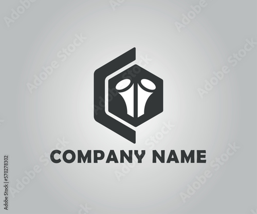 Abstract Logo Template for Company. It is creative, modern and vector. 