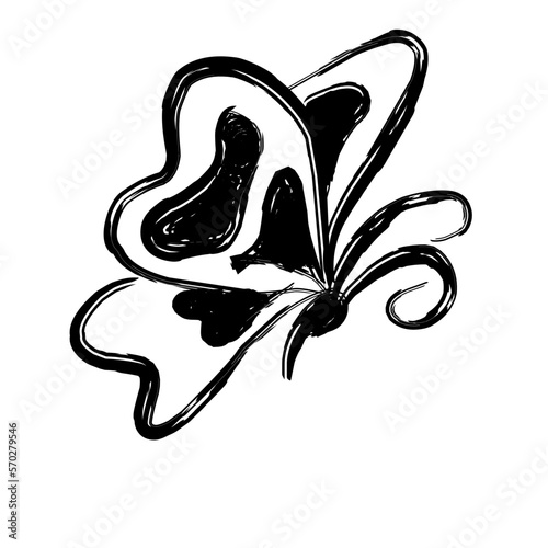 Vector - Butterfly simple conceptual icon. Logos. Vector illustration