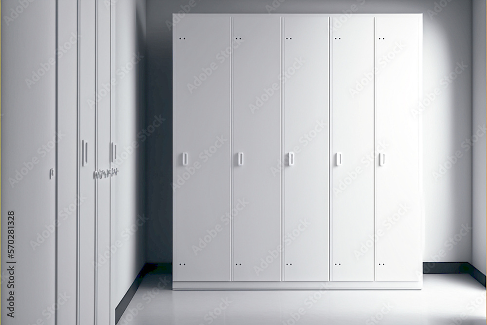 Clean and premium white lockers Clean and premium white lockers