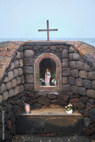 cross on the ocean