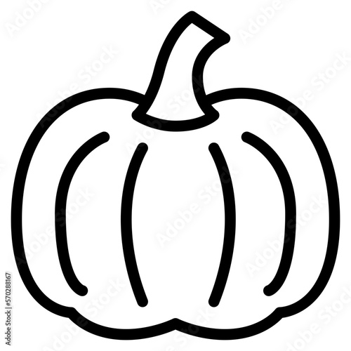 pumpkin outline icon