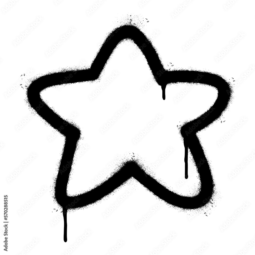 Spray Painted Graffiti star icon isolated on white background. Spray Painted Graffiti star icon isolated on white background.