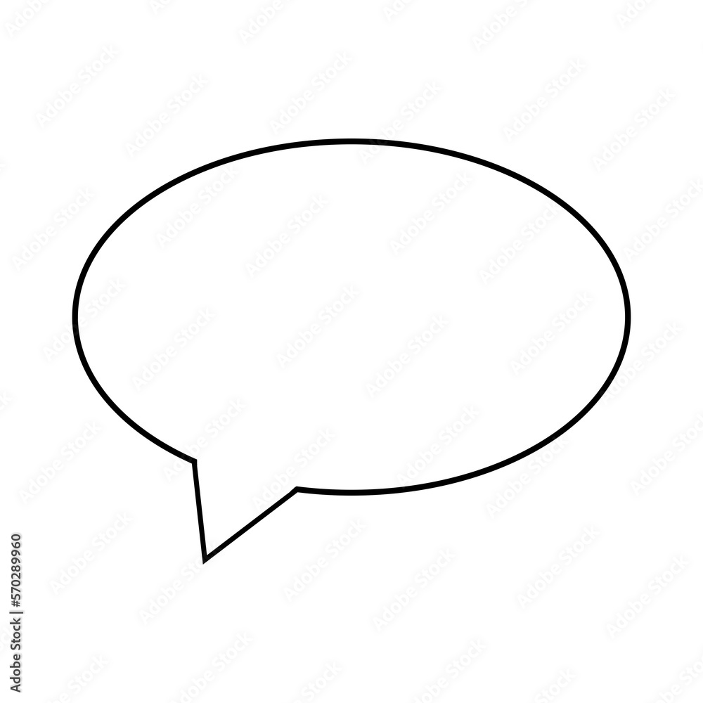 Chat icon isolated on white background. Speech bubble. Message sign close-up. Chat icon isolated on white background. Speech bubble. Message sign close-up.