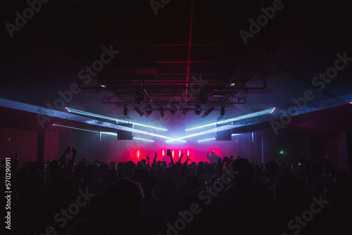 Show laser electronic music party