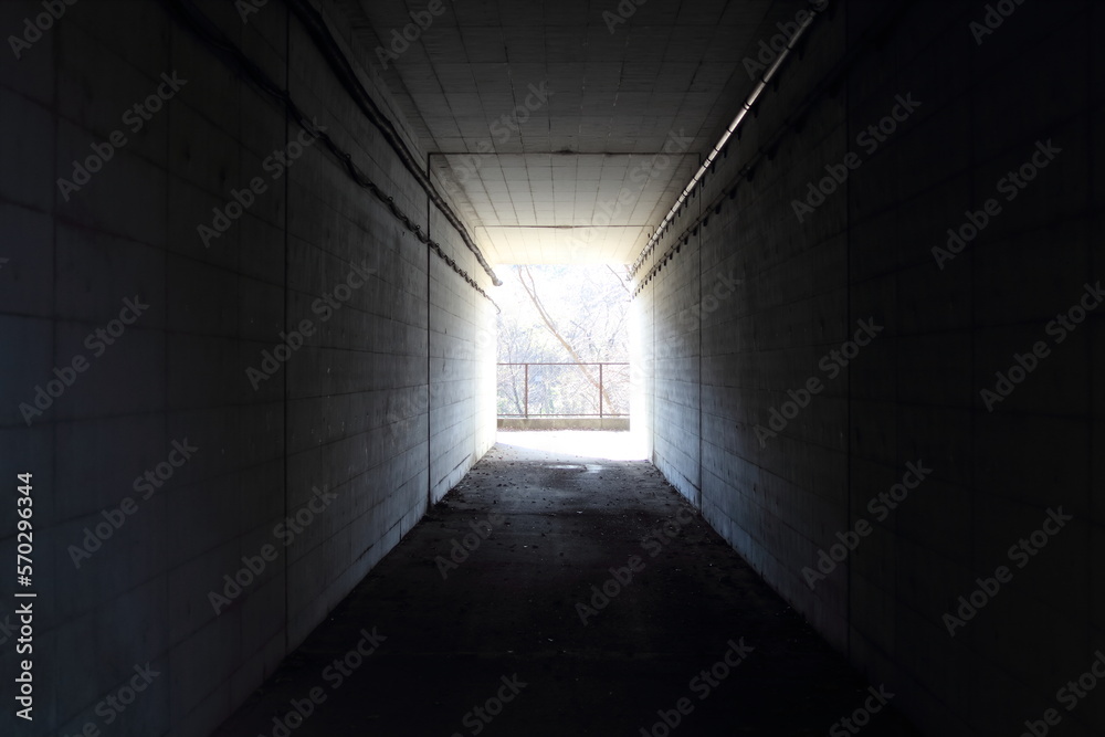 暗いトンネルの向こうの光