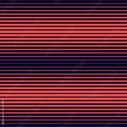 Halftone seamless pattern. Trendy vector geometric half-tone background with straight horizontal lines. Red and black stripes. Gradient transition effect texture. Modern abstract sport style design
