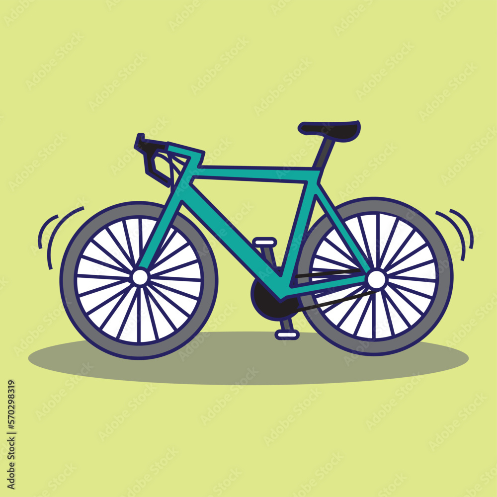 Bicycle Isolate Illustration 