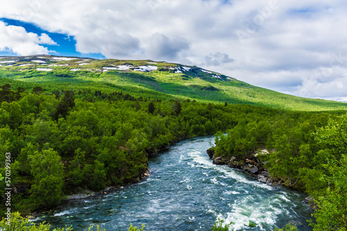 Bild auf Leinwand Landscape of Abisko National Park, Sweden