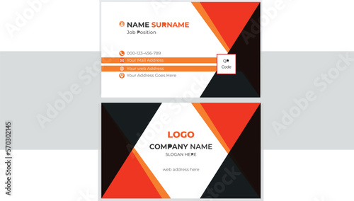 Double-sided creative business card template.