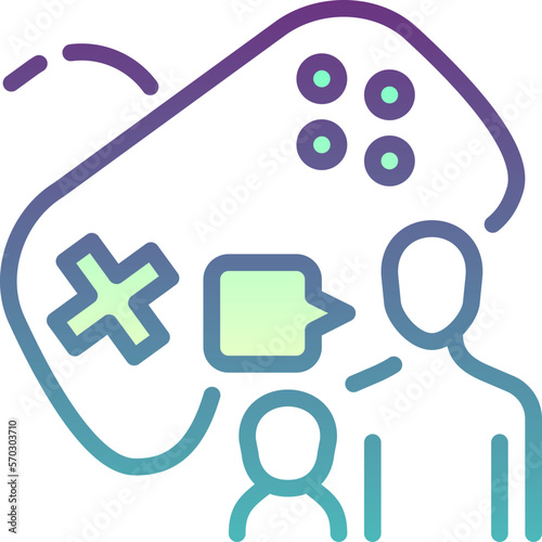 parental advisory game online cyber internet security digital  filled color line icon