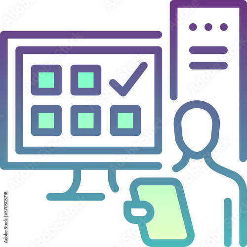 parental control activity computer monitor online cyber internet security digital  filled color line icon