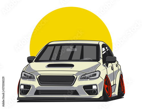 car automobile design graphic illustration vector