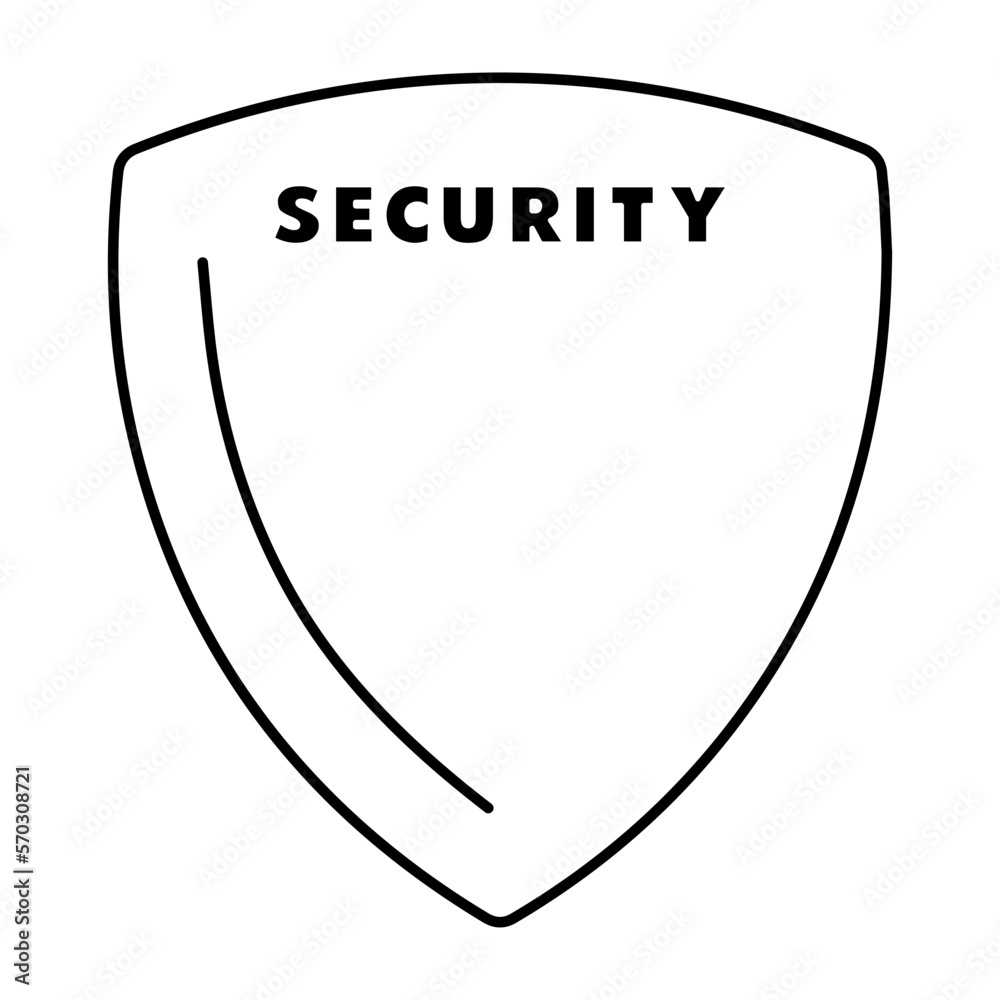 shield icon isolated on white background, vector illustration. shield icon isolated on white background, vector illustration.