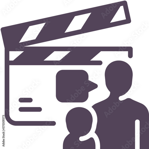 parental advisory movie online cyber internet security digital  glyph solid icon