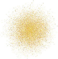 Gold glitter dust